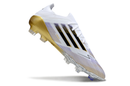 Adidas F50 Elite Laceless FG Road to Glory - Footwear White/Core Black/Gold Metallic